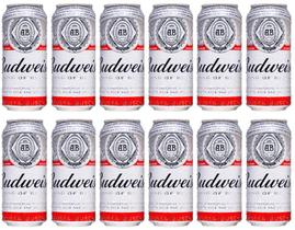 Cerveja Budweiser Lata 473Ml - Com 12 Unidades
