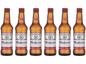 Cerveja Budweiser Pack American Standard Lager - 6 Unidades 330ml