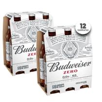 Cerveja BUDWEISER Zero Long Neck 330ml (12 Garrafas)