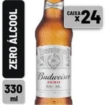 Cerveja Budweiser Zero Long Neck 330ml Caixa C 24 Un Cerveja Budweiser Zero Long Neck 330ml Caixa C 24 Un