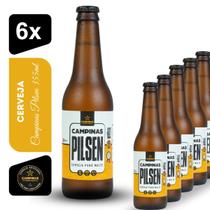 Cerveja Campinas Pilsen Puro Malte 355ml Kit 6 unidades