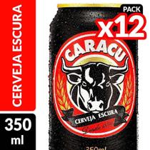 Cerveja Caracu Escura Lata 350 ml Embalagem com 12 Unidades
