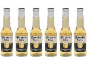 Cerveja Corona Coronita Extra Lager 6 Unidades - Long Neck 210ml - Corona Extra