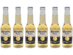 Cerveja Corona Coronita Extra Lager 6 Unidades - Long Neck 210ml