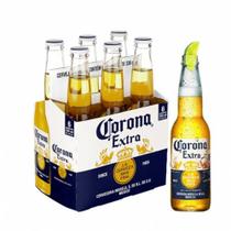 Cerveja corona coronita extra lager 6 unidades -long neck 210ml