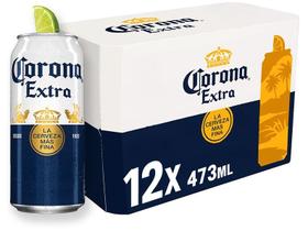 Cerveja Corona Extra 12 Unidades Lata 473ml