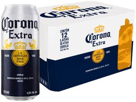 Cerveja Corona Extra 12 Unidades Lata 473ml
