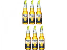Cerveja Corona Extra Lager 6 Unidades - Long Neck 330ml