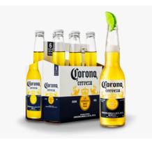 Cerveja Corona Extra Pilsen 330ml Long Neck Pack c/6UND - ENVIO IMEDIATO