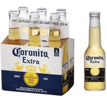 Cerveja Coronita Extra 210ml, Longe Neck - Pack 6 Unidades