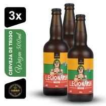 Cerveja de Trigo Legionária Weizen Campinas 500ml Kit 3 unidades