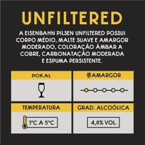 Cerveja Eisenbahn Pilsen Puro Malte Unfiltered Garrafa 355ml