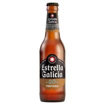 Cerveja Estrella Galicia 0,0% Tostada Long Neck 330ml Cerveja Estrella Galicia 0,0% Tostada Long Neck 330ml