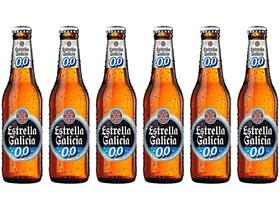 Cerveja Estrella Galicia sem Álcool Pilsen - Lager 6 Unidades Garrafa 250ml