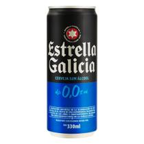 Cerveja Estrella Galicia Zero Álcool Lata 330ml Cerveja Estrella Galicia Zero Álcool Lata 330ml