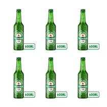 Cerveja Heineken 600ml (Pure Malt Lager) - Kit com 06 garrafas