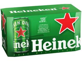 Cerveja Heineken Lata Puro Malte Lager 8 Unidades