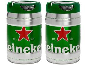 Cerveja Heineken não Retornável Pilsen Barril 5L - 2 Unidades