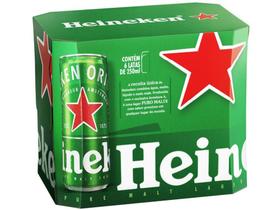 Cerveja Heineken Pilsen Lager 6 Unidades - Lata 250ml