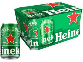 Cerveja Heineken Premium Puro Malte Lager - 12 Unidades 350ml Cerveja Heineken Premium Puro Malte Lager - 12 Unidades 350ml