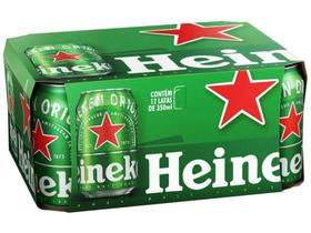 Cerveja Heineken Premium Puro Malte Pilsen Lager - 12 Unidades Lata 350ml