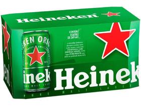 Cerveja Heineken Puro Malte Lager 8 Unidades - Lata 269ml Cerveja Heineken Puro Malte Lager 8 Unidades - Lata 269ml
