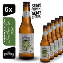 Cerveja Hop Lager Zero Sem Álcool Louvada 355ml Kit 6 unidades Sem Glúten