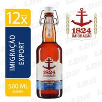 Cerveja Imigracao 1824 export 500 ml pack com 12un