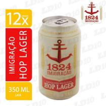 Cerveja Imigracao 1824 Hop lager lata 350ml pack c/12un