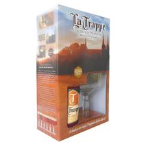 Cerveja La Trappe Importada Holanda Kit Garrafa 750ml e Taça