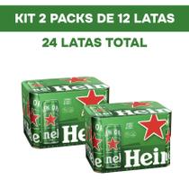 Cerveja Lager Lata 350ml Pack com 24 Unidades Heineken Cerveja Lager Lata 350ml Pack com 24 Unidades Heineken