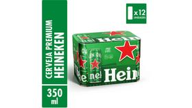 Cerveja Lata Sleek 350ml Pack com 12 Unidades Heineken