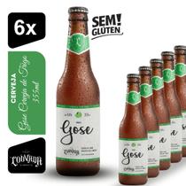 Cerveja Louvada Gose Limão 355ml Kit 6 unidades Sem Glúten