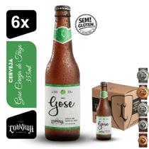 Cerveja Louvada Gose Limão 355ml Kit 6 unidades Sem Glúten
