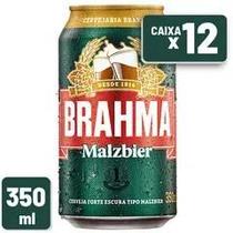 Cerveja Malzbier Brahma Lata 350ml Caixa c/ 12 un 1x12 Unidades 350ml LATA