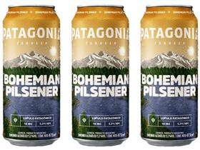 Cerveja Patagonia Bohemian Pilsener - 3 Unidades Lata 473ml