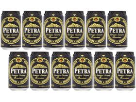 Cerveja Petra Escura Premium 12 Unidades Lata 350ml