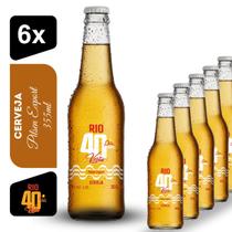 Cerveja Pilsen Export Rio 40 Graus 355ml Kit 6 unidades