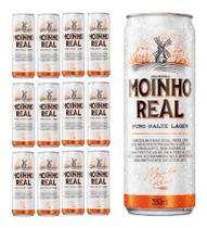 Cerveja Puro Malte Lager Moinho Real 350ml Fardo 12 Latas - Conti