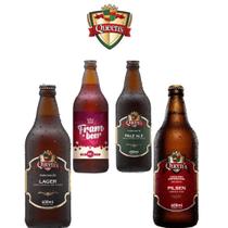 Cerveja Queens Garrafa 600ml - Lager + Pilsen + Pale Ale + Frambeer - KIT