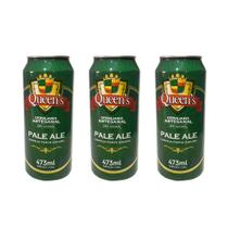Cerveja Queens Pale Ale 473 ml - Kit com 3 latas