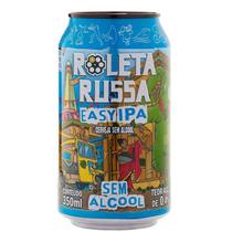 Cerveja Roleta Russa Easy IPA Sem Álcool Sem Glúten Lata 350ml