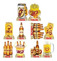 Cerveja Skol - 10 Displays De 20cm Decoração