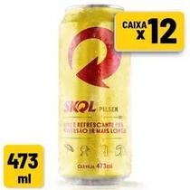 Cerveja Skol Pilsen Lata 473ml Caixa c/ 12 un 1x12 Unidades 473ml LATA