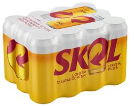 Cerveja Skol Pilsen Latão 473Ml Fardo Com 12 Unidades