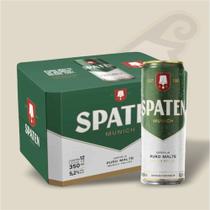 Cerveja Spaten Munich Puro Malte Lata 350ml (Pack com 12 Und)