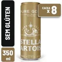Cerveja Stella Artois Pure Gold Lata 350ml Caixa C 8 Un