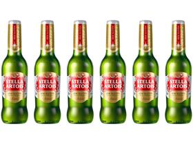 Cerveja Stella Artois Puro Malte American Lager - 6 Unidades Garrafa 330ml