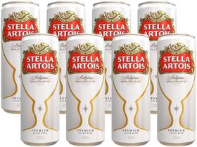 Cerveja Stella Artois Puro Malte - Premium American Lager 8 Unidades Lata 350ml Cerveja Stella Artois Puro Malte - Premium American Lager 8 Unidades Lata 350ml