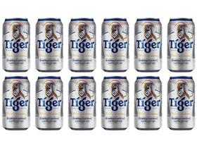 Cerveja Tiger Crystal Puro Malte Pilsen Lager - 12 Unidades Lata 350ml Cada